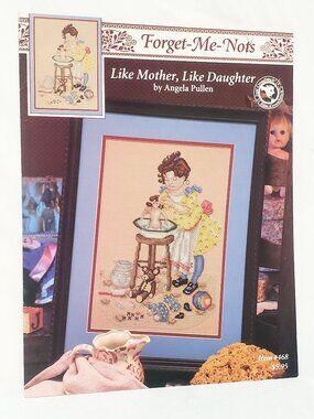 Like Mother Like Daughter Forget Me Nots Just CrossStitch Leaflet Cross Stitch